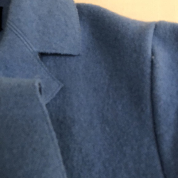 Wool Blend. Soft Blouce Blue two button. Pockets. Size XS - Picture 6 of 8